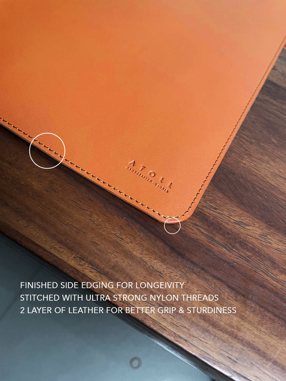 Leather Deskmat Tan
